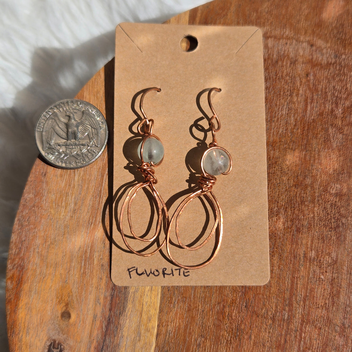 Fluorite Earrings 1066