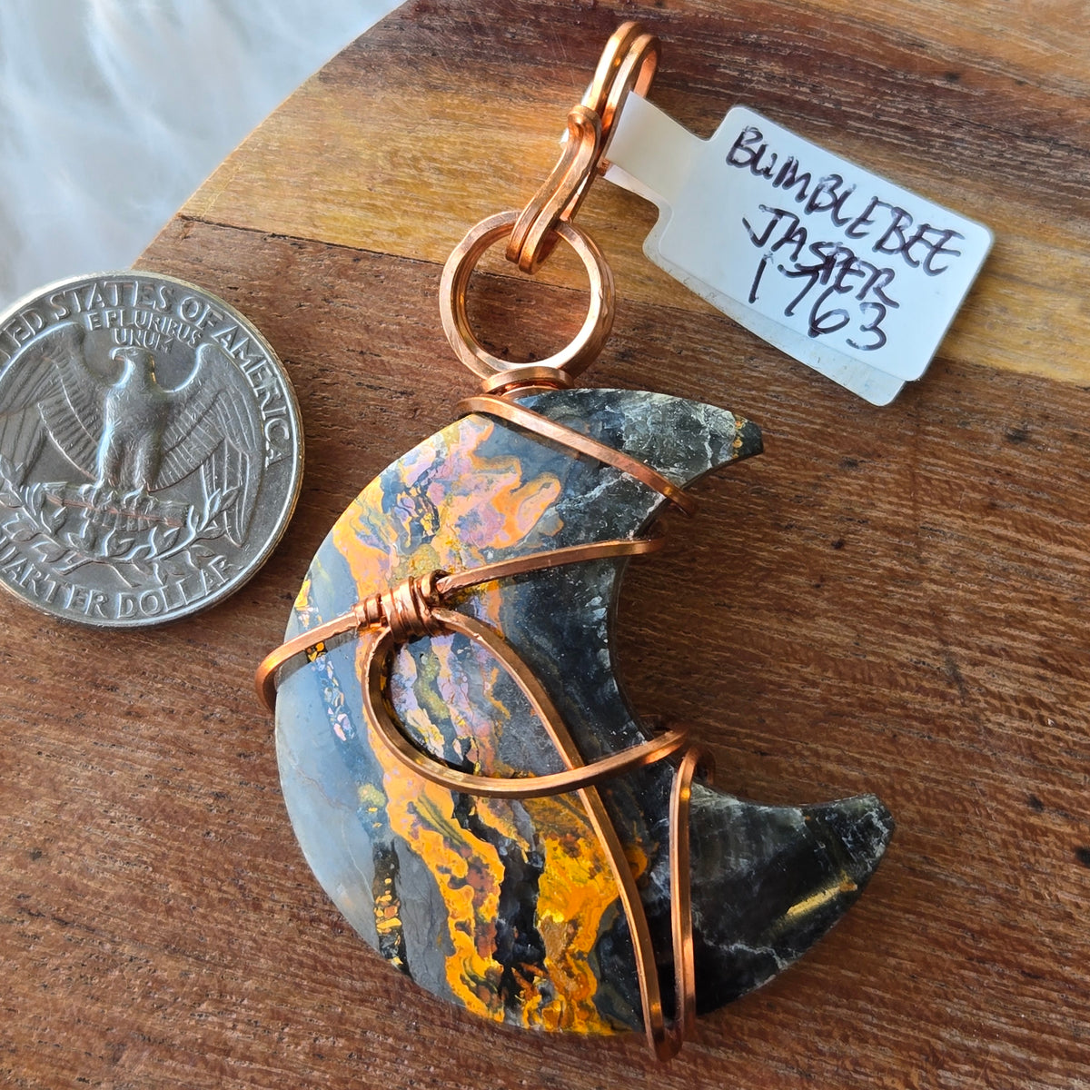 Bumblebee Jasper Pendant 1763