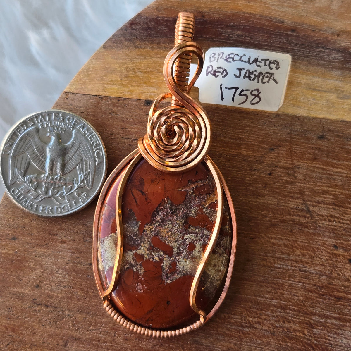 Red Jasper Pendant 1758