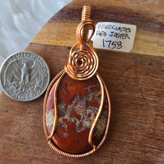 Red Jasper Pendant 1758