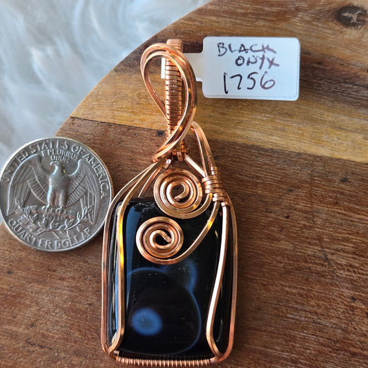 Black Onyx Pendant 1756