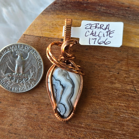 Zebra Jasper Pendant 1766