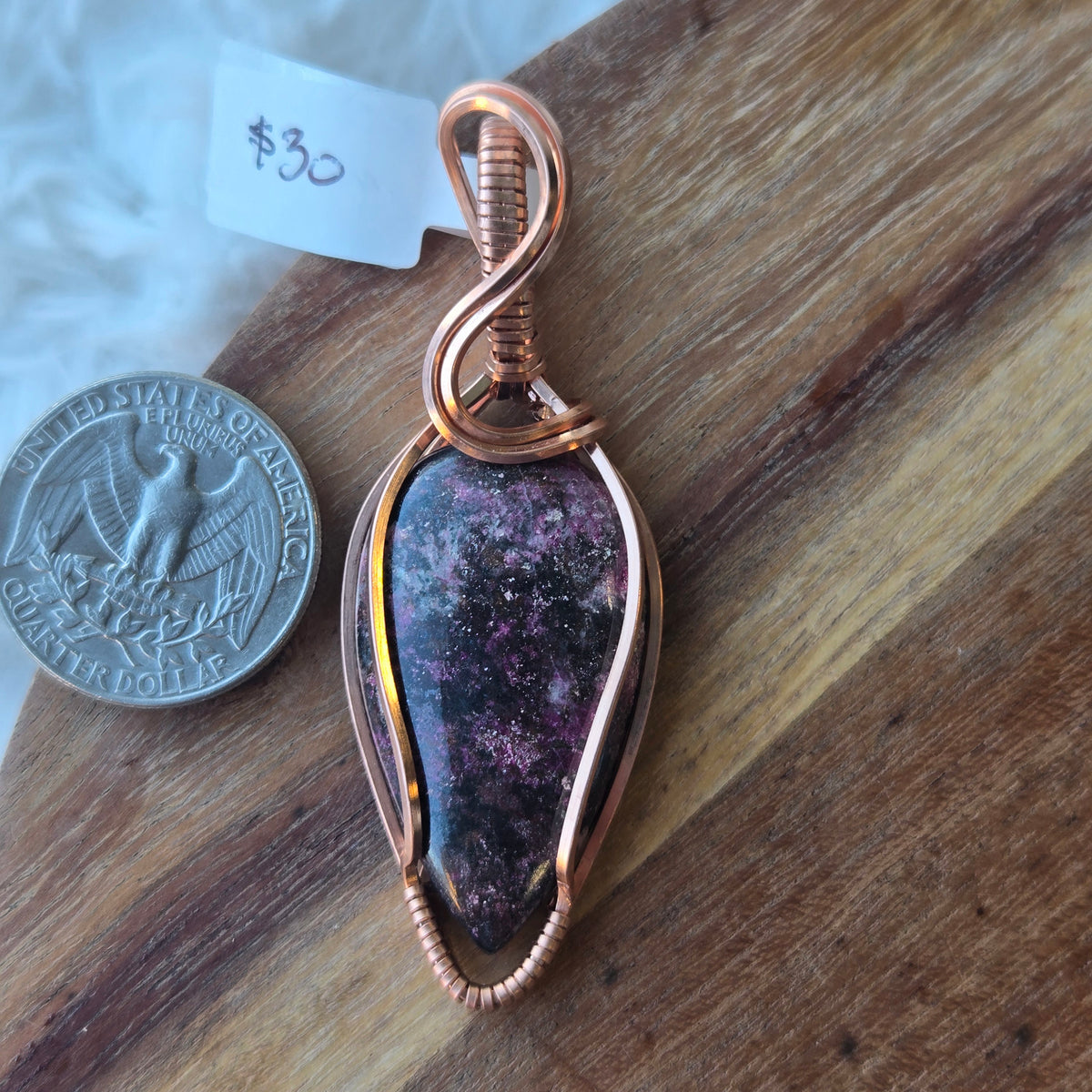 Cobalto Calcite Pendant 1769