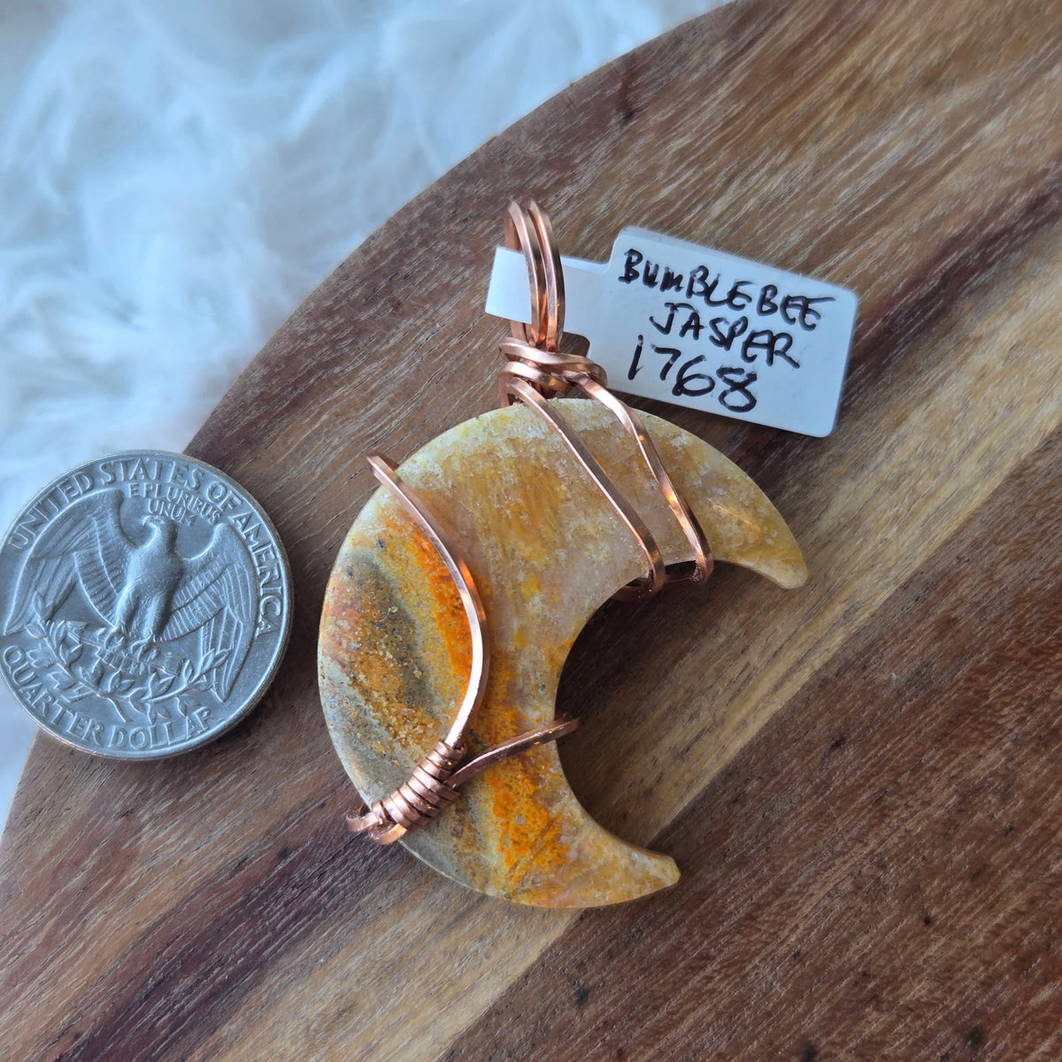 Bumblebee Jasper Pendant 1768