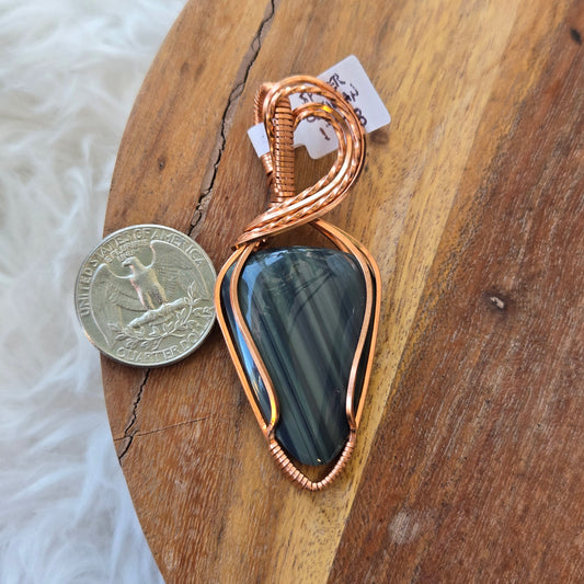Spider Obsidian Pendant 1773