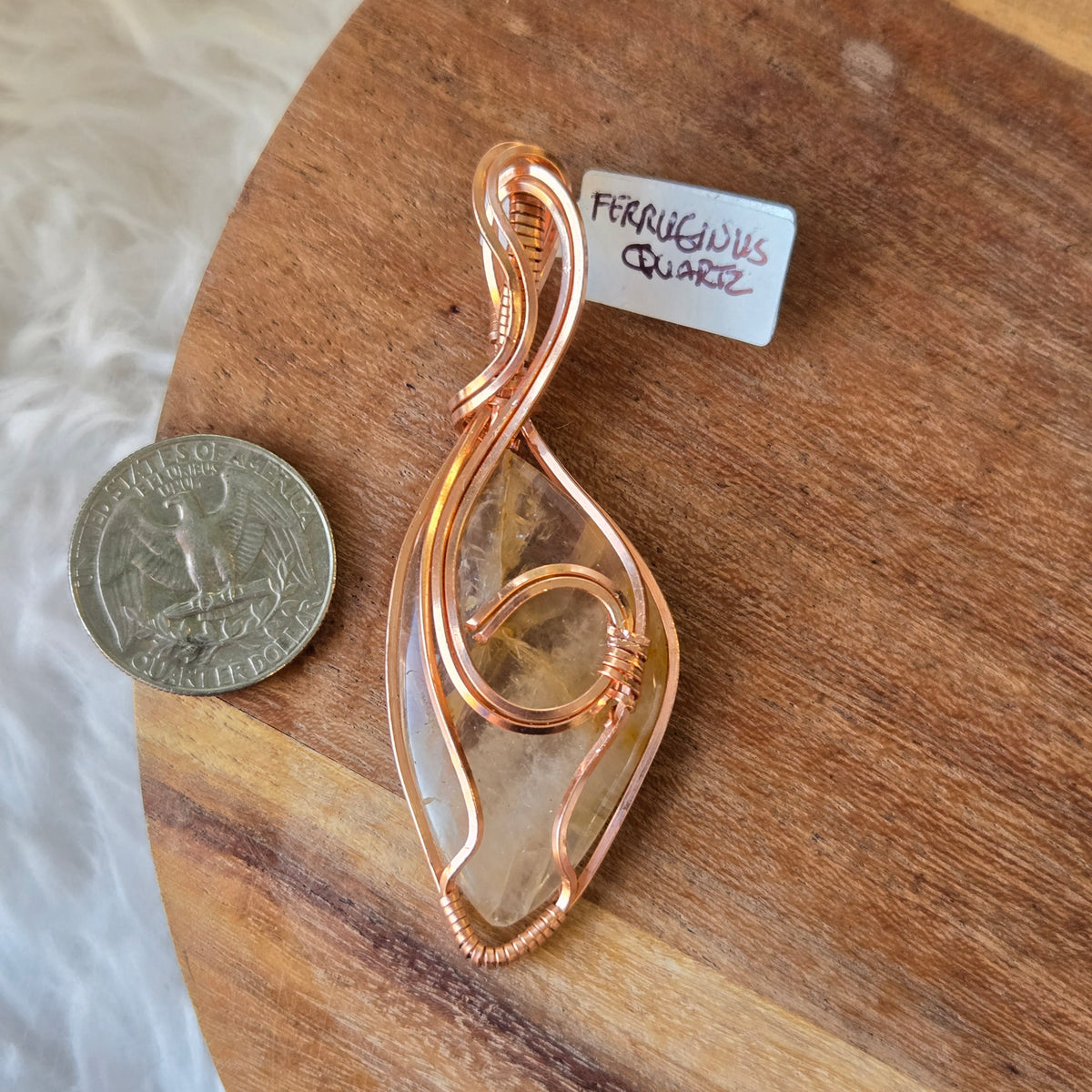 Ferruginous Quartz Pendant 1800