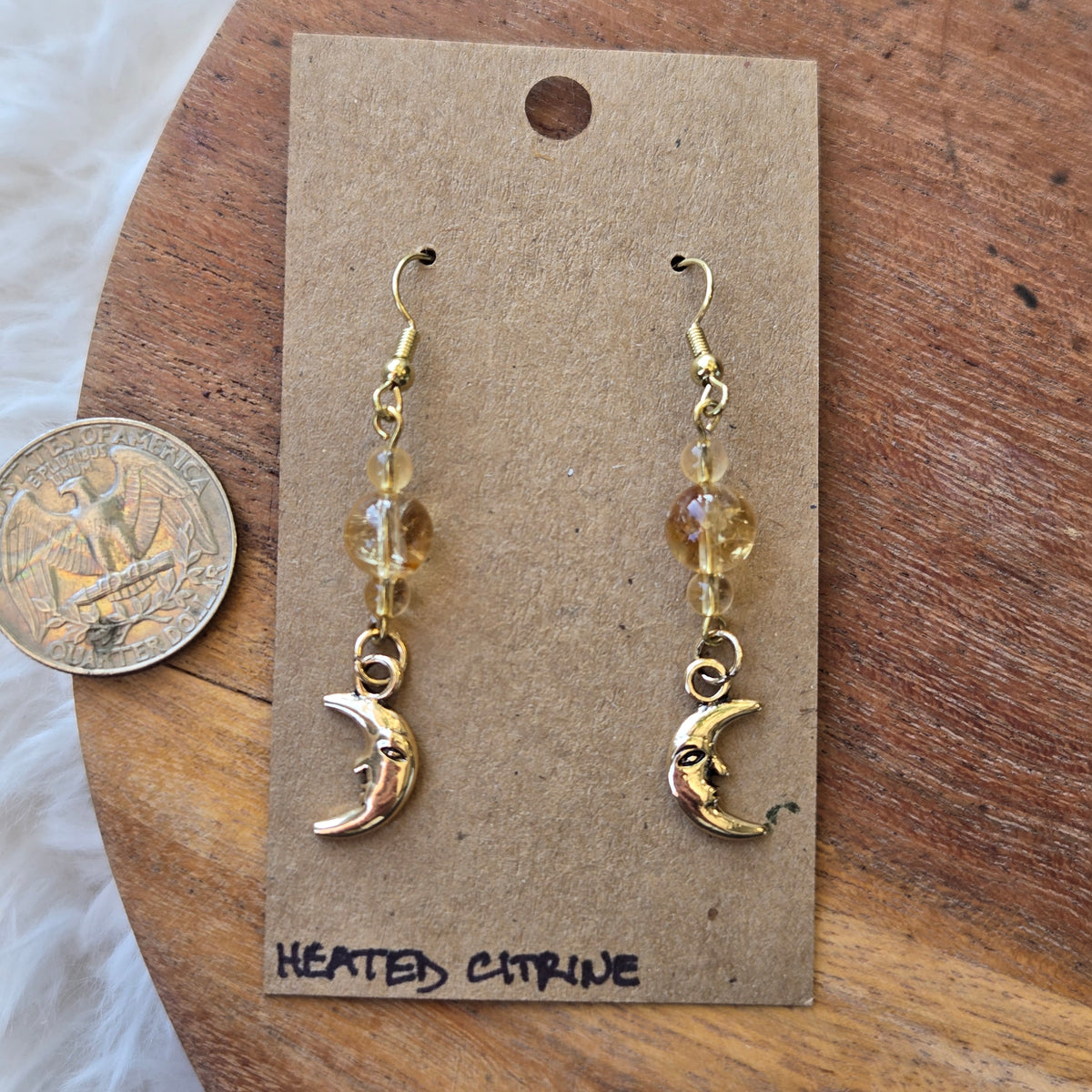 Heated Citrine Earrings 1811
