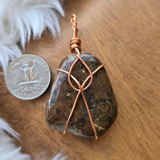 Bronzite Pendant 1006