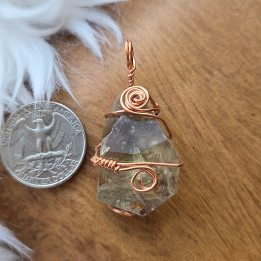 Rutilated Quartz Pendant 1019