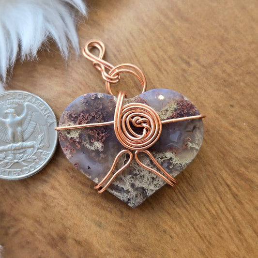 Scenic Moss Agate Pendant 1005