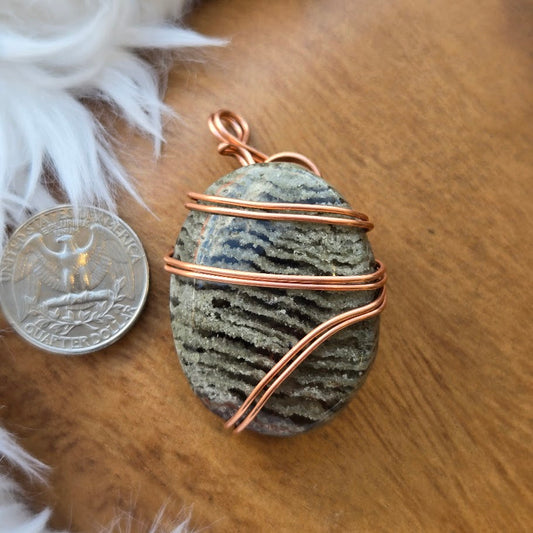 Thousand Layer Garden Quartz Pendant 1033