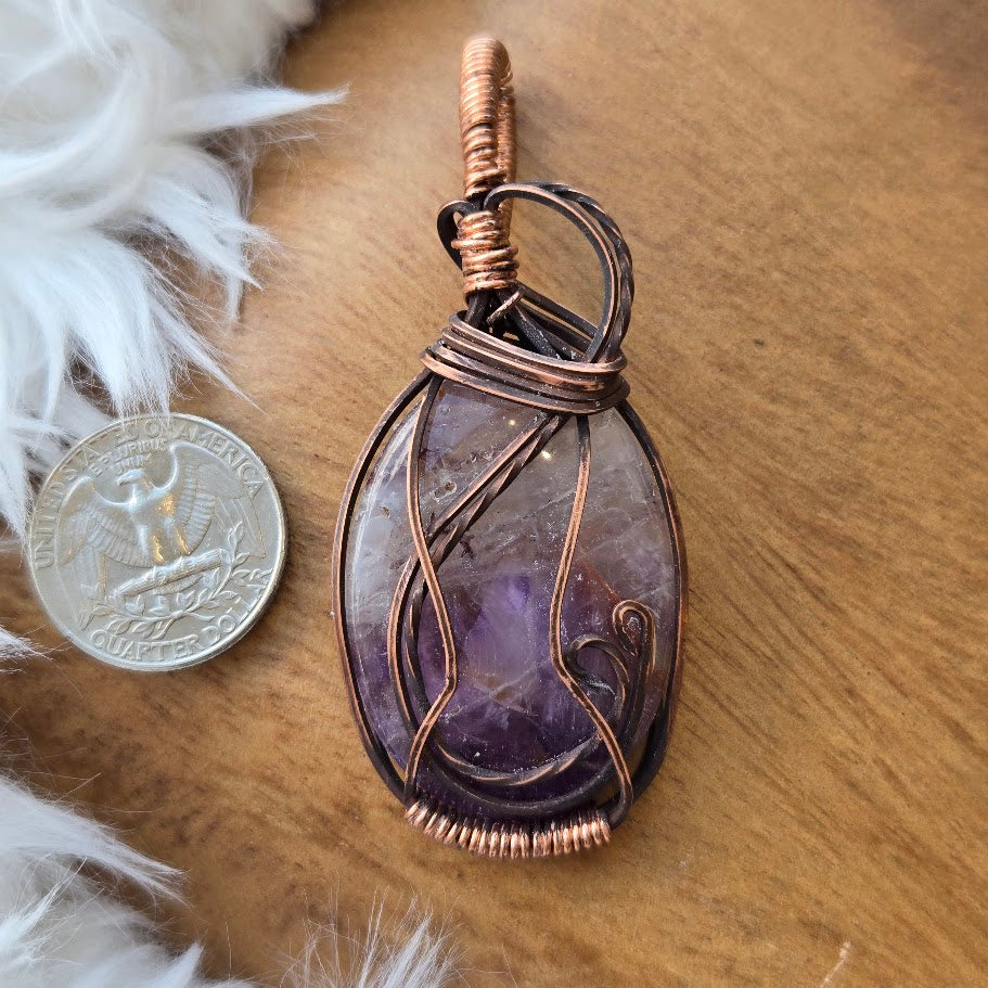 Amethyst Pendant 1039a