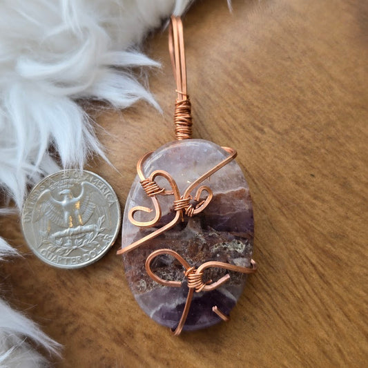 Amethyst & Agate Pendant 1040