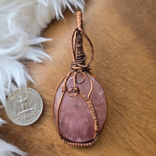 Rose Quartz Pendant 1036